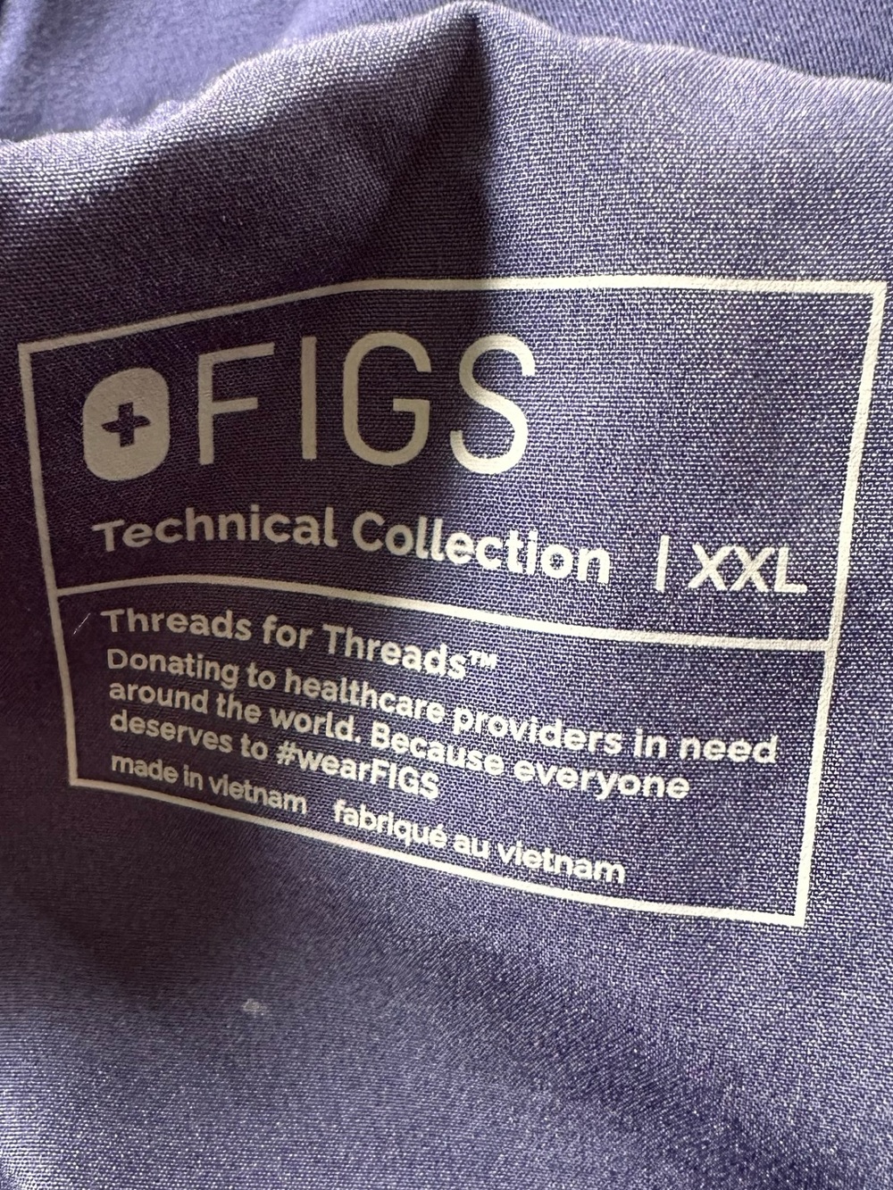 NWT FIGS Marseille Wide Leg Scrub Pants Navy 2XLR - Picture 12 of 14